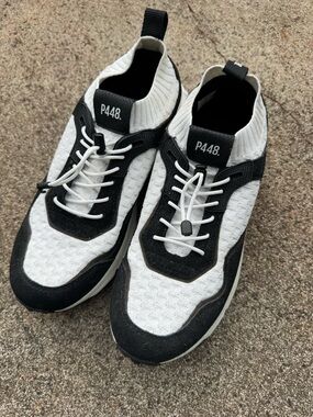 P448 Lightening White Black Sneakers EU 40 (Women’s 9.5-10 / Men’s 7-7.5)